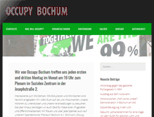 Tablet Screenshot of occupybochum.de